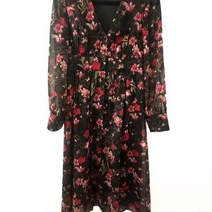 Ted Baker Floral Long Sleeve Dress